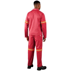 Alternative view of Trade Polycotton Conti Suit - Reflective Arms & Legs - Orange Tape