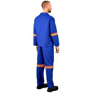 Alternative view of Technician 100% Cotton Conti Suit - Reflective Arms & Legs - Orange Tape