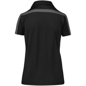 Alternative view of Ladies Nautilus Golf Shirt - Black