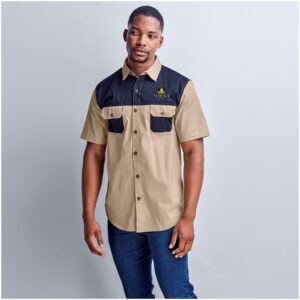 Alternative view of Mens Short Sleeve Serengeti 2-Tone Bush Shirt