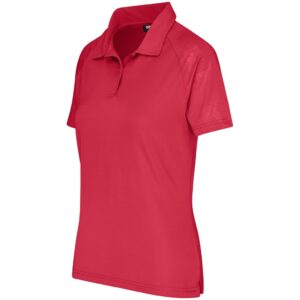 Alternative view of Ladies Santorini Golf Shirt - Red