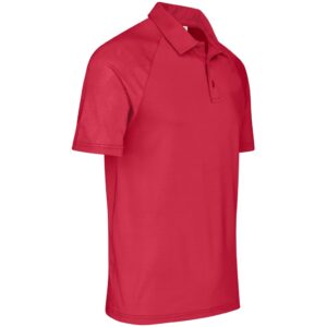 Alternative view of Mens Santorini Golf Shirt - Red