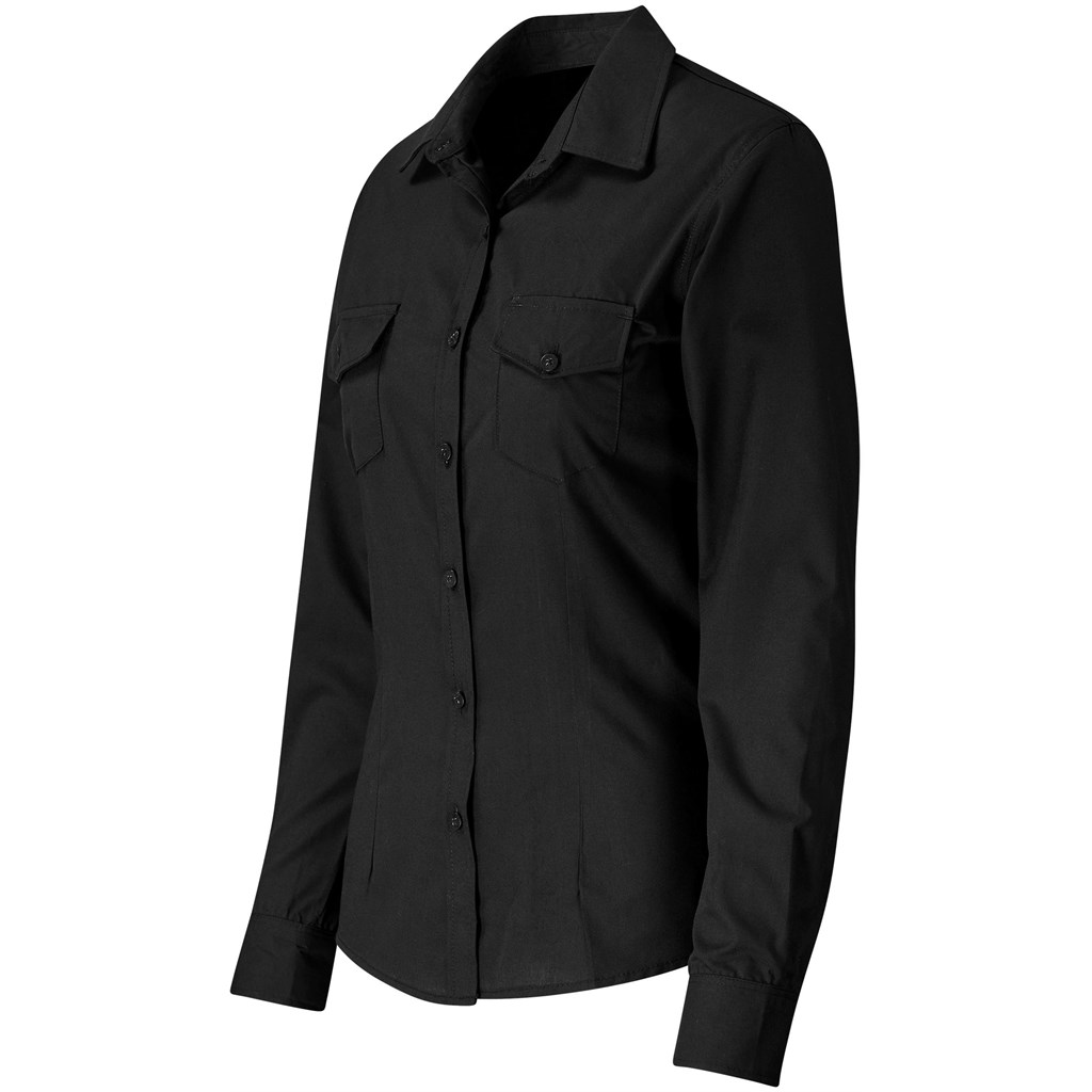 Ladies Long Sleeve Kensington Shirt - Image 5