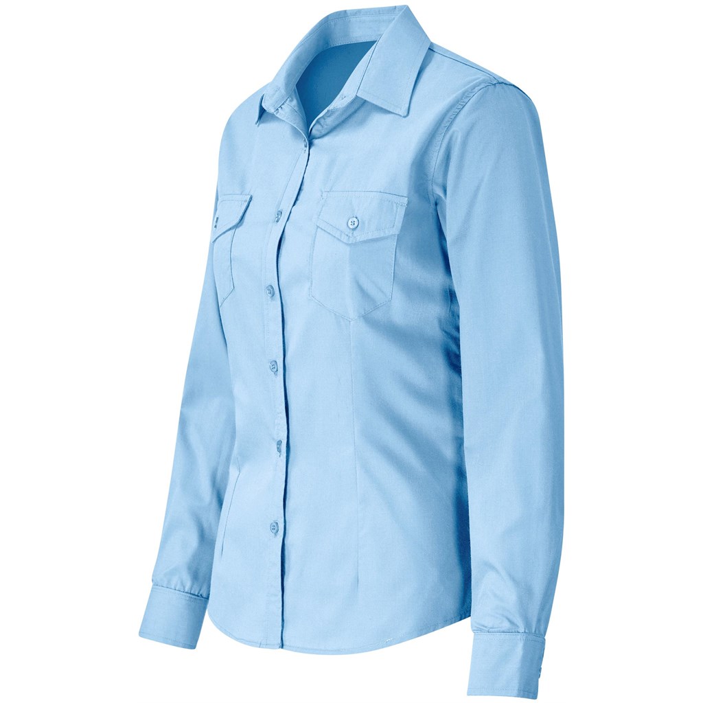 Ladies Long Sleeve Kensington Shirt - Image 11