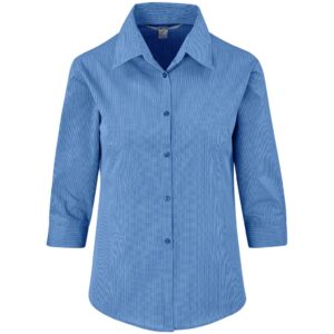Alternative view of Ladies 3/4 Sleeve Micro Check Shirt