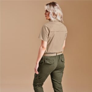 Alternative view of Ladies Short Sleeve Mawenzi Twill Shirt