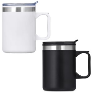 Alternative view of Kooshty Angelo Stainless Steel & Plastic Double-Wall Mug – 360ml