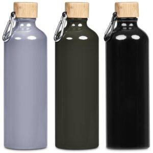 Alternative view of Serendipio Origen Aluminium & Bamboo Water Bottle – 750ml