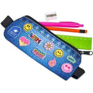 Alternative view of Pre-Production Sample Hoppla Lagoon Polyester Pencil Case To Fit Over An A5 Notebook