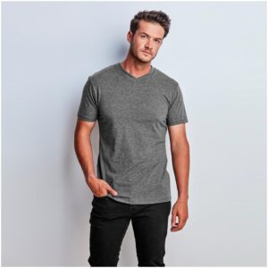 Alternative view of Mens Michigan Melange V-Neck T-Shirt