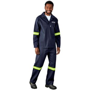 Alternative view of Artisan Premium 100% Cotton Jacket - Reflective Arms - Yellow Tape