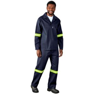 Alternative view of Artisan Premium 100% Cotton Jacket - Reflective Arms & Back - Yellow Tape
