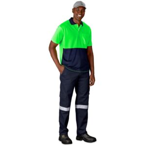 Alternative view of Inspector Two-Tone Hi-Viz Golf Shirt