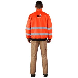 Alternative view of Techno Padded Hi-Viz Reflective Bunny Jacket