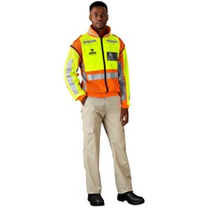 Alternative view of Metro Two-Tone Hi-Viz Reflective Zip-Off Jacket