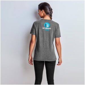 Alternative view of Ladies Michigan Melange V-Neck T-Shirt