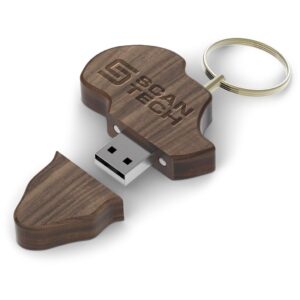 Alternative view of Andy Cartwright Afrique Flash Drive Keyholder - 16GB