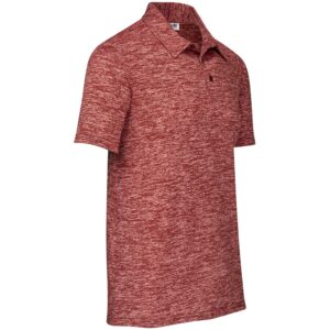 Alternative view of Mens Echo Golf Shirt - Red