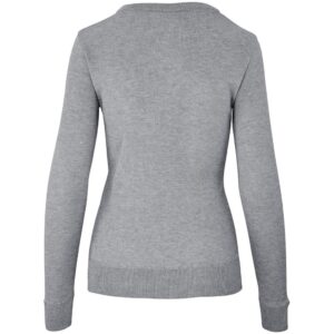 Alternative view of Ladies Long Sleeve Peru V-Neck Jersey - Grey
