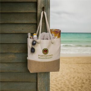 Alternative view of Okiyo Suna Jute & Cotton Beach Bag