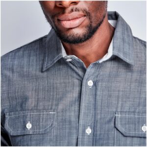 Alternative view of Mens Long Sleeve Windsor Shirt - Navy