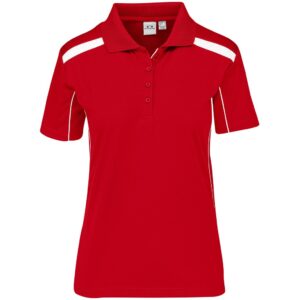 Alternative view of Ladies United Golf Shirt - Red