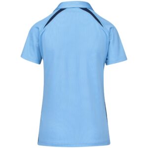 Alternative view of Ladies Splice Golf Shirt - Light Blue
