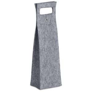 Alternative view of Hoppla Velto RPET Felt Single Wine Bottle Carrier