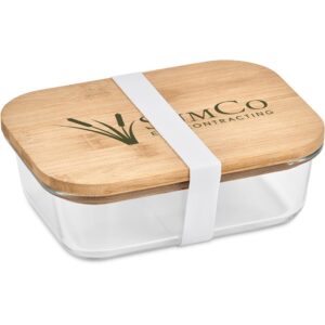 Alternative view of Okiyo Moshi Glass & Bamboo Lunch Box