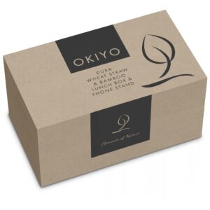 Alternative view of Okiyo Dura Wheat Straw & Bamboo Lunch Box Set