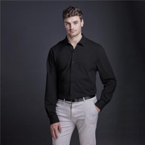 Alternative view of Mens Long Sleeve Alex Varga Cronus Knitted Shirt
