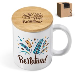 Alternative view of Okiyo Sozo Bamboo & Ceramic Sublimation Coffee Mug - 330ml
