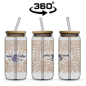 Alternative view of Okiyo Natsu Glass & Bamboo Tumbler & Straw - 500ml