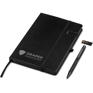 Alternative view of Altitude Billenium Flash Drive Notebook & Pen Set - 8GB