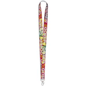 Alternative view of Altitude Snap Hook Clip Double-Sided Sublimation Petersham Lanyard
