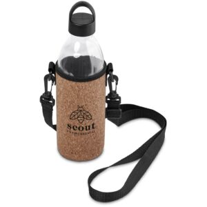 Alternative view of Kooshty Kork Hands-Free Glass Water Bottle – 850ml