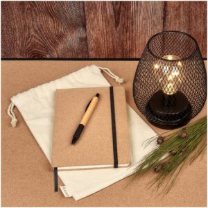 Alternative view of Okiyo Noto Cork & Bamboo Notebook & Pen Set