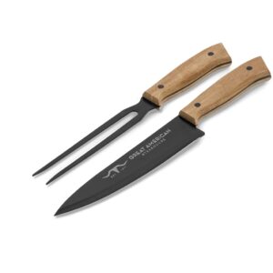 Alternative view of US Basic Butcher's Block Carving Set