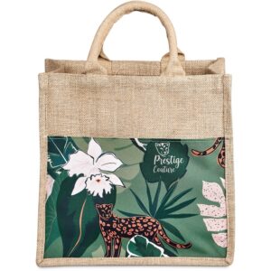 Alternative view of Okiyo Nuri Sublimated Pocket Jute Tote