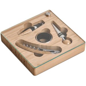 Alternative view of Okiyo Budonoki Bamboo Wine Accessories set