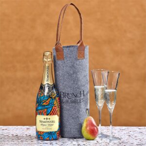 Alternative view of Okiyo Tahada RPET Felt Wine Tote