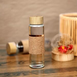 Alternative view of Kooshty Clear Bamboost Glass Water Bottle - 700ml