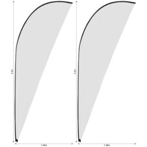 Alternative view of Legend 3m Sublimated Sharkfin Flying Banner Skin - Set Of 2 (Excludes Hardware)