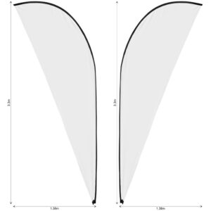 Alternative view of Legend 3m Sublimated Sharkfin Double-Sided Flying Banner Skin (Excludes Hardware)