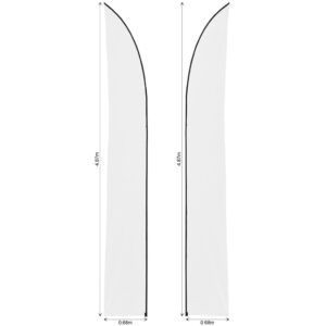 Alternative view of Legend 4m Sublimated Arcfin Double-Sided Flying Banner Skin (Excludes Hardware)