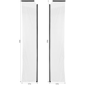 Alternative view of Legend 4m Sublimated Telescopic Double-Sided Flying Banner Skin (Excludes Hardware)