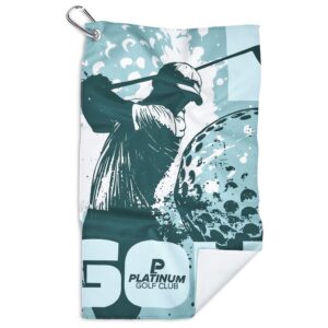 Pre-Printed Sample Hoppla Clubhouse Golf Towel - Single Sided Branding