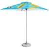 Fade Resistant Parasol Single Round Pole 2m x 2m