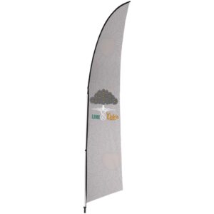 Alternative view of Legend 3M Sublimated Arcfin Double-Sided Flying Banner - 1 complete unit