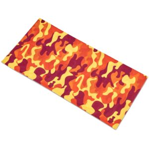 Alternative view of Adults Camo Flexi Tubular Bandana - Orange